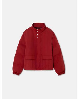 Carrera Zip-Off Sleeve Mini Jacket For Fall - Red
