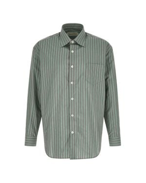 NAMACHEKO Colt Relaxed Fit Striped Shirt - Green