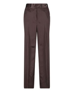 Kiton Luxury Silk Pants For - Brown