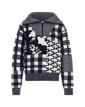 Loewe Zip-Up Sweater - Black