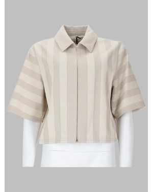 Fendi Cotton Drill Pequin Jacket - White