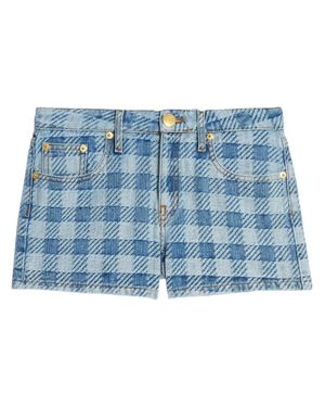 Ami Paris Denim Shorts - Blue