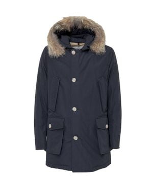 Woolrich Artic Mini Puffer Jacket With Hood - Blue