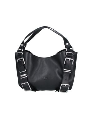 DIESEL Buckle Strap Shoulder Bag - Black