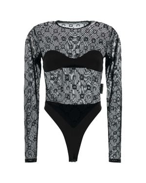 Marine Serre Lunar Print One-Piece Ensemble - Black