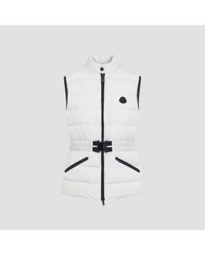 Moncler Romentisme Quilted Puffer Vest - White