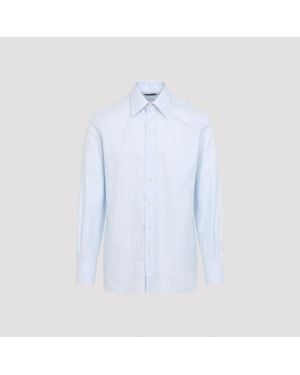 Tom Ford Light Cotton Shirt - Blue