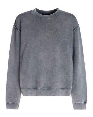 Haikure Sweatshirt T-Shirt With Clean Crewneck Finish - Gray