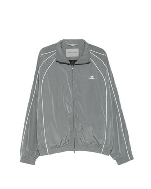 Balenciaga Cotton Blend Sweatshirt - Gray
