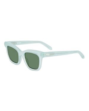 Off-White c/o Virgil Abloh Oeri143 Lincoln Mini Transparent Sunglasses - Green