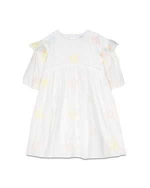 Stella McCartney Stella Mc Cartney 3/4 Sleeve Embroidered Dress - White