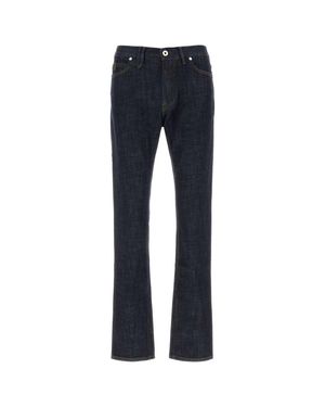 Brioni Dark Stretch Denim Jeans - Blue