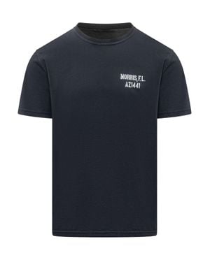 Bl'ker Classic T-Shirt With Stampaint Front Design - Blue