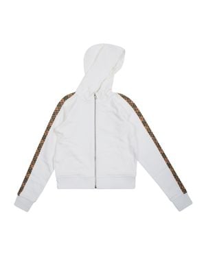 Burberry Elin Check Tape For Kids Hoodies - White