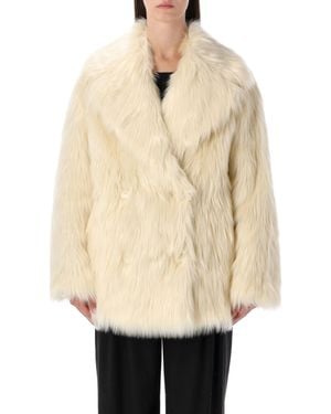 Stand Studio Katalina Faux Fur Coat - Natural