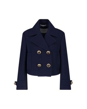 Balenciaga Tailored Wool Jacket With Viscose & Cotton Lining - Blue