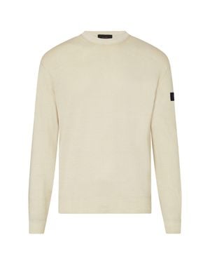 Peuterey Essential Cotton Sweater For - White