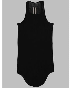 Rick Owens Style Draped Mini Top For - Black