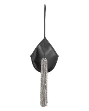 FROLOV Crystal-Embellished Teardrop Clutch - Black