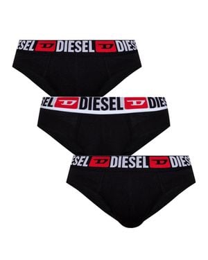 DIESEL Confezione Da Tre Slip - Black