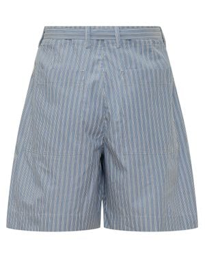 Givenchy Chic Kimono-Inspired Mini Shorts - Blue