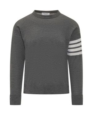 Thom Browne Gironeck Mini Sweater - Gray