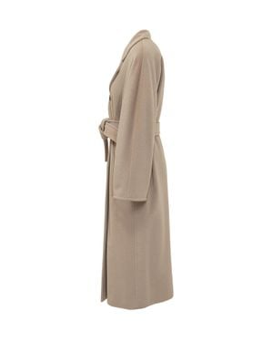 Max Mara Madame Overcoat Carry - Natural