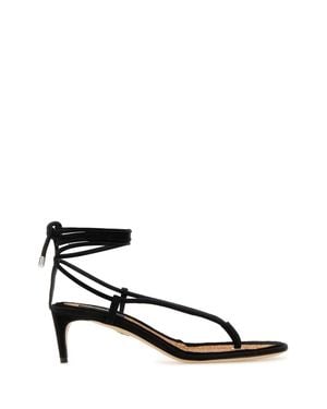 DSquared² Dsquared Suede Twin Thong Sandals - White
