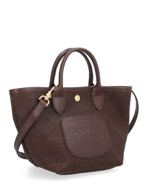 Longchamp Small Tote Bag With Crossbody Strap, 17.5 Cm X 16 Cm X 11.5 Cm - Brown