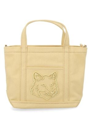 Maison Kitsuné Cotton Handbag - Natural