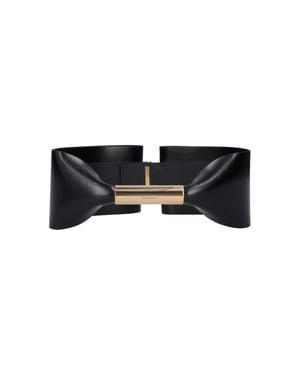 Givenchy Leather Bow Belt - Black