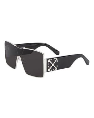 Off-White c/o Virgil Abloh Sunglasses Shield Full Rim, Frame And Dark Lens Oeri14Gaspen7207 - Black