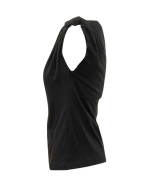Pinko Mini Draped Design Top - Black