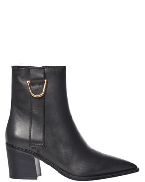 Coccinelle Cushioned Leather Boots - Black