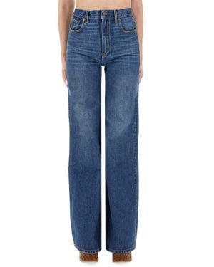 Chloé High-Rise Flare Jeans - Blue