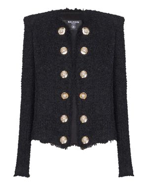 Balmain Tweed Blazer - Black