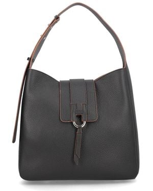 Hogan "Trend" Hobo Bag - Black