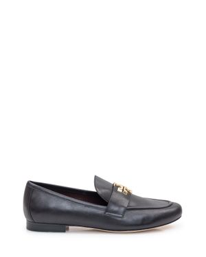 Tory Burch Elegant Bovine Leather Loafers - Gray