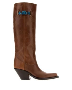 Chloé Azelan Ankle Boots - Brown