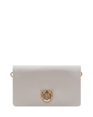 Pinko Mini Soft Bag With Logo Detail - Gray