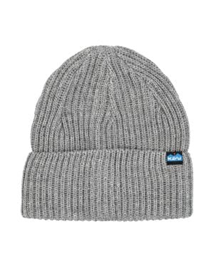 Kavu Ribbed Knit Beanie Hat - Gray