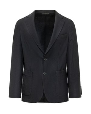BOSS Recycled Wool-Blend Blazer Jacket - Black