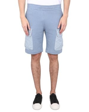 Paul Smith Cotton Bermuda Shorts Organic - Blue