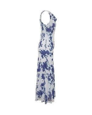 Calvin Klein Chic Suit With Floral Print Mini Dress - Blue