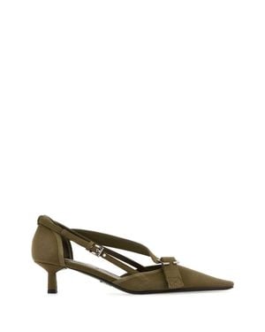 Prada Army Canvas Pumps - Green