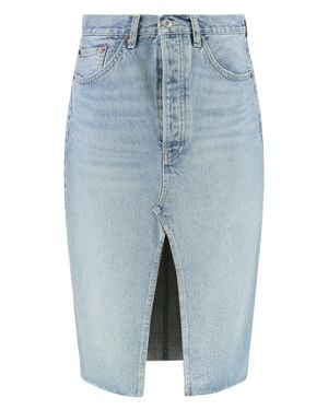 RE/DONE Denim Skirt - Blue