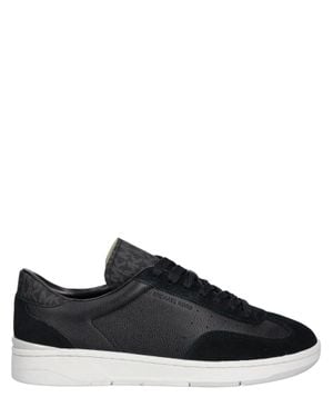 Michael Kors Suede Leather Low-Top Sneakers - Black