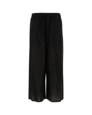 Loewe Viscose Blend Paula S Ibiza Wide-Leg Pant - Black
