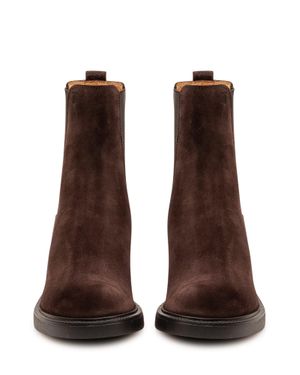 Tod's Ankle Boots With Rubber Sole And T60 Heel - Brown
