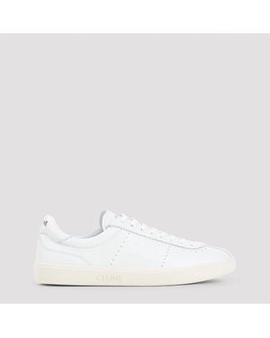 Celine Low Lace-Up Sneakers - White